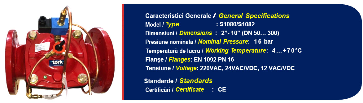 S1080 Ventil electromagnetic incendiu